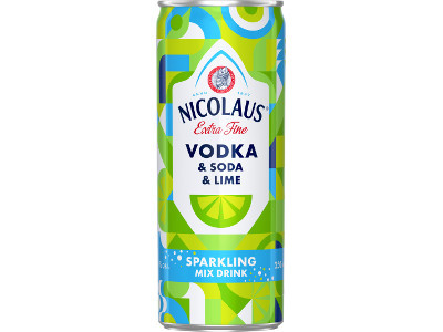 Nicolaus Vodka & Lime Soda 250ml 4,9% DRS