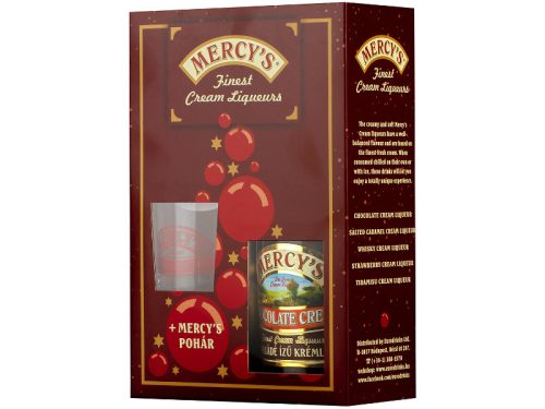 Mercys Csokoládé ízű 0,7L 15% krémlikőr DD+Pohár - KIÁRUSÍTÁS
