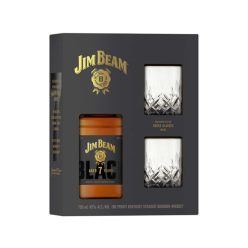 Jim Beam Black Bourbon Whiskey  0,7L 45% DRS+2db pohár DD