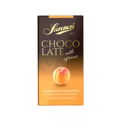 Szerencsi táblás Tej 90g Sárgabarack darabokkal