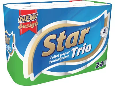 Star Trio WC papír 24 tekercs 3 réteg