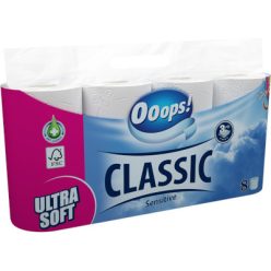 Ooops! WC papír 8 tekercs 3réteg Classic Sensitive