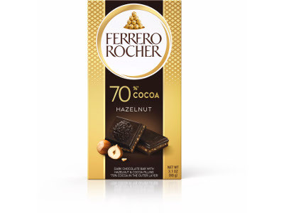 Ferrero Rocher táblás 90g Ét 70%