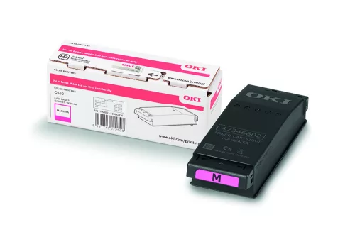 Oki C650/C651 Toner Magenta 6000 oldalra
