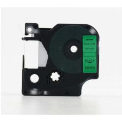   Utángyártott DYMO D1 45019 12mm x 7 m zöld-fekete S0720590