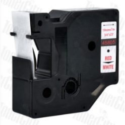   Utángyártott DYMO D1 45805 19mm x 7m fehér-piros #S0720850
