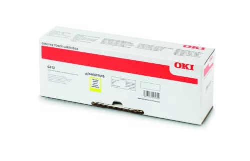 Oki C612 Toner Sárga 6000 oldalra
