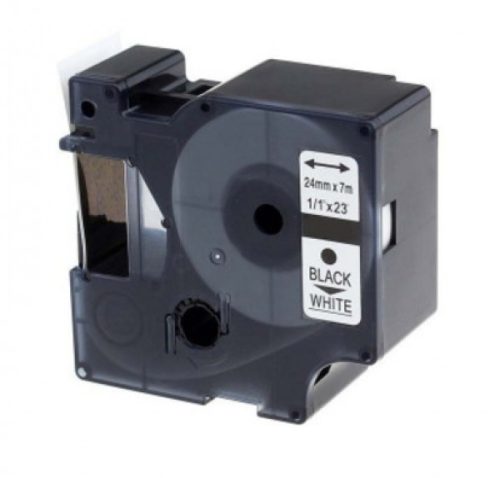 Utángyártott DYMO D1 D53713 24mm x 7m fehér-fekete #S0720930