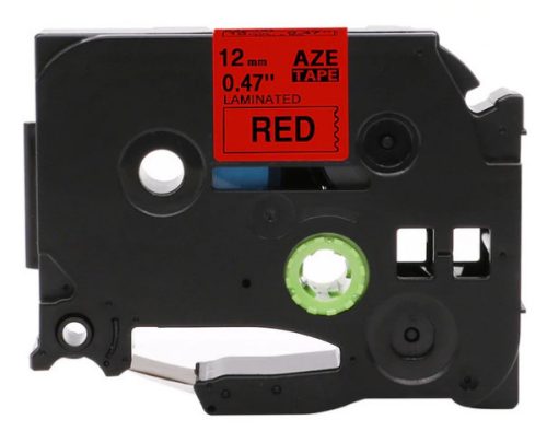 Utángyártott BROTHER TZe431 szalagkazetta 12 mm x 8m laminált piros alapon fekete felirat