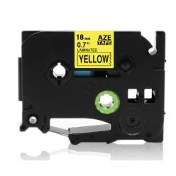   Utángyártott BROTHER TZe641 szalagkazetta 18mm x 8m sárga alapon fekete felirat