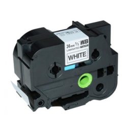   Utángyártott BROTHER TZe261 szalagkazetta 36 mm x 8 m fehér alapon fekete felirat