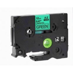   Utángyártott BROTHER TZe731 szalagkazetta 12 mm x 8 m laminált zöld alapon fekete felirat