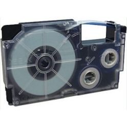   Utángyártott CASIO feliratozógép szalag 18mmx8m fehér-fekete XR18WE1