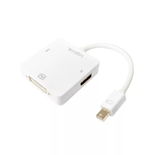 Logilink 4K Mini DisplayPort to HDMI/DVI/DisplayPort Converter White