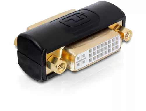 DeLock Adapter DVI (Dual Link) (24+5) female / female Black