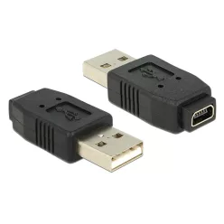 DeLock Adapter USB 2.0 A male > mini USB B 5 pin female
