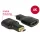 DeLock Adapter High Speed HDMI with Ethernet – HDMI Micro-D male > HDMI-A female 4K Black