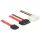 DeLock Cable SATA 6 Gb/s 7 pin receptacle + 4 pin power plug (5 V) > Slim SATA 13 pin receptacle 50cm
