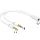 DeLock Headset Adapter 1x 3.5mm 4 pin Stereo jack female > 2x 3.5 mm 3 pin Stereo jack male (iPhone)