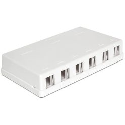 DeLock Keystone Surface Mounted Box 6 Port