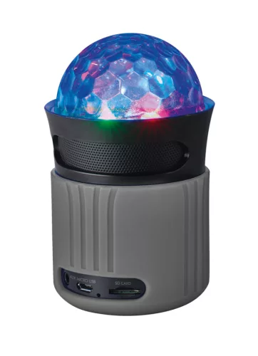 Trust Dixxo Go Wireless Bluetooth Speaker with party lights Grey