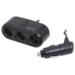   Logilink PA0038 3-port 120W Cigarette Lighter Outlet Splitter Black