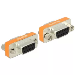   DeLock Null Modem Sub-D 9 pin female > female Gender Changer Adapter