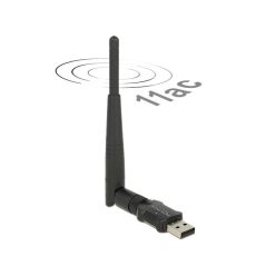   DeLock USB 2.0 Dual Band WLAN ac/a/b/g/n Stick 433 Mbps with external Antenna