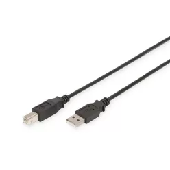 Assmann USB2.0 connection cable type A - B M/M 1,8m Black