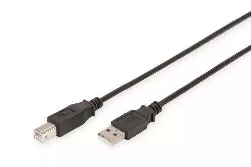 Assmann USB2.0 connection cable type A - B M/M 1,8m Black