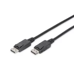   Assmann DisplayPort connection cable with interlock M/M 2m Black