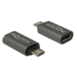 DeLock USB2.0 Micro-B apa - USB Type-C 2.0 anya adapter