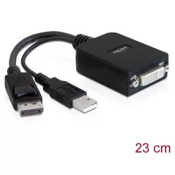   DeLock DisplayPort 1.1 male > DVI-D (Single Link) Active adapter Black