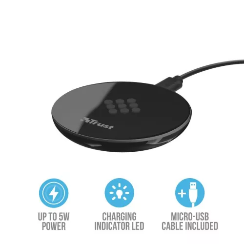 Trust Primo Wireless Charger for Smartphones Black