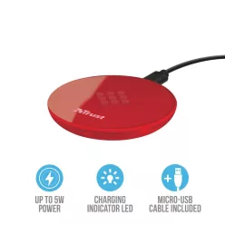 Trust Primo Wireless Charger for Smartphones Red