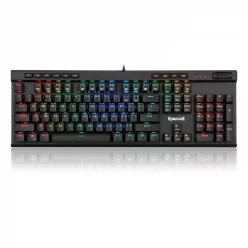   Redragon Vata RGB Mechanical Gaming Keyboard Blue Switches Black HU