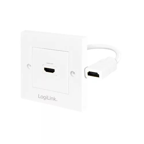 Logilink HDMI Wall Plate with 1x HDMI female White