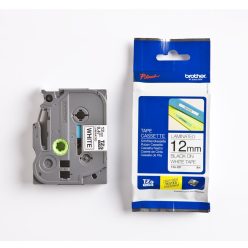   Brother TZE-231s laminált P-touch szalag (12mm)  Black on White - 4m