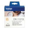 Brother DK-11219 elővágott öntapadós címke 400db/tekercs 12mm White
