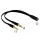 DeLock Headset Adapter 1x3.5mm 4 pin Stereo jack female to 2x3.5mm 3 pin Stereo jack male