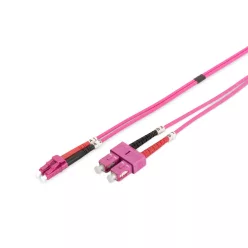   Digitus DK-2532-05-4 száloptikás kábel 5 M LC SC I-VH OM4 Violet