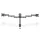 Digitus DA-90362 Universal Triple Monitor Stand With Clamp Mount Black