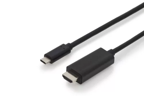 Assmann USB Type-C adapter cable, Type-C to HDMI A 2m Black
