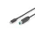 Assmann USB Type-C connection cable, type C to B 1,8m Black