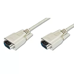 Assmann VGA Monitor connection cable, HD15 1,8m Beige