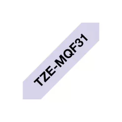   Brother TZe-MQF31 laminált P-touch szalag (12mm)  Black on Pastel Purple - 4m