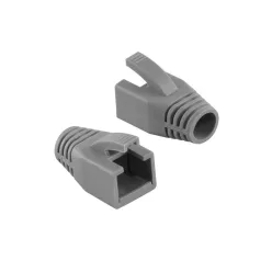   Logilink Strain Relief Boot 8mm for Cat.6 RJ45 plugs 50db Grey