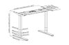 Digitus Electrically Height-Adjustable Table Frame White