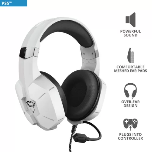Trust GXT 323W Carus Gaming Headset White