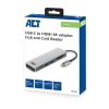 ACT AC7023 USB-C to HDMI 4K adapter Hub and Card Reader